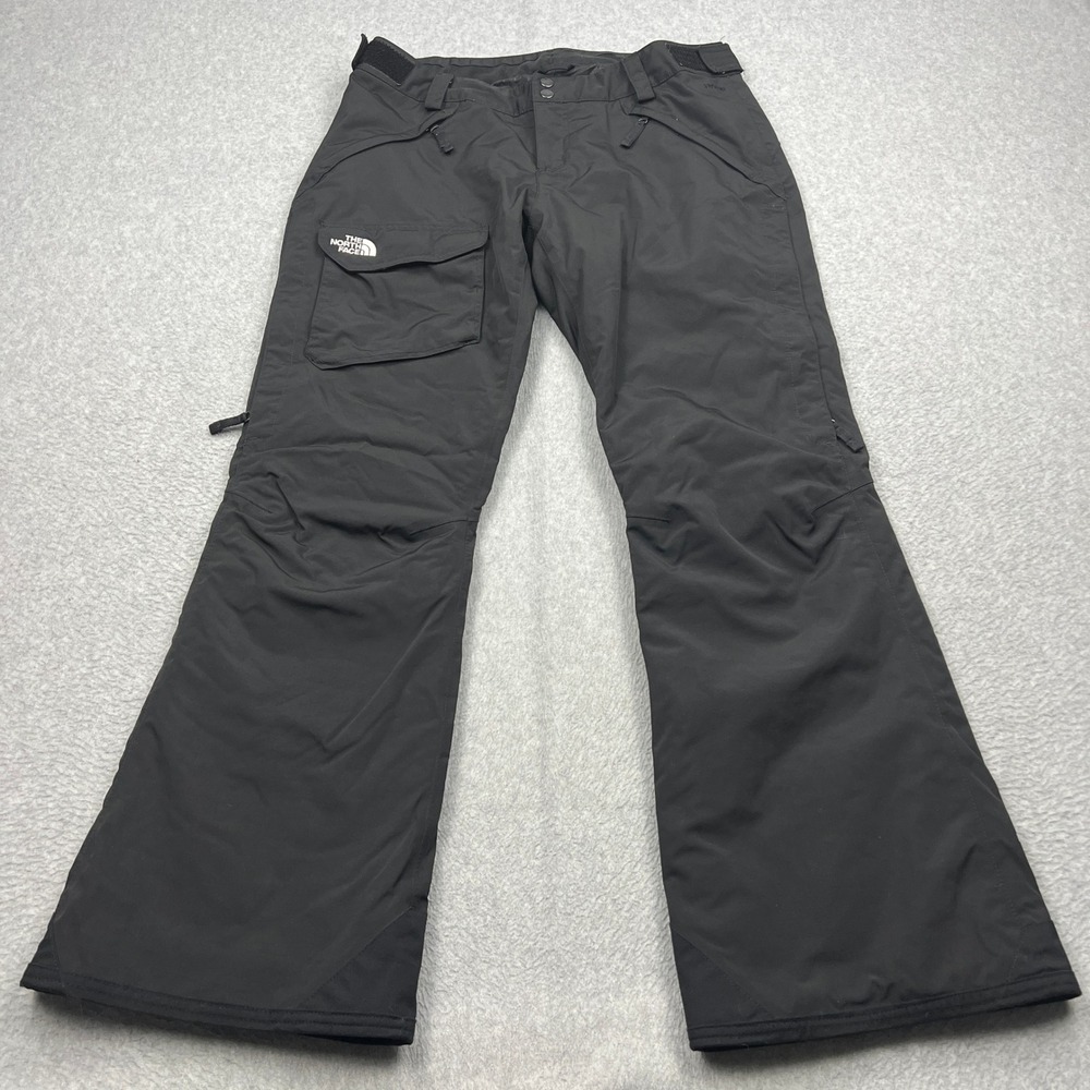 North Face Snow Pants Womens Large Black HyVent Insulated Ski Snowboard Outdoor